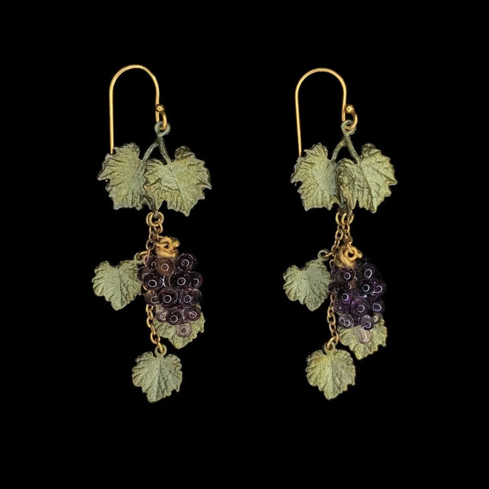 Wild Grape Vine Dangle Earrings