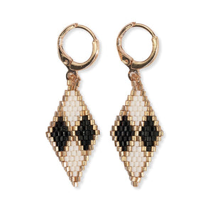 Carmen Mini Hoop Diamond Drop Earrings