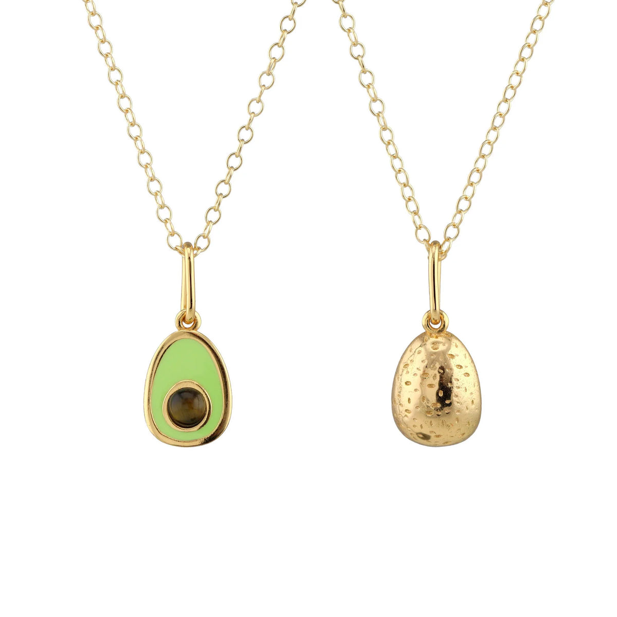 Avocado Enamel Charm Necklace