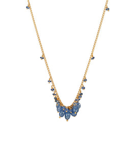 Sapphire Oval Beads Necklace