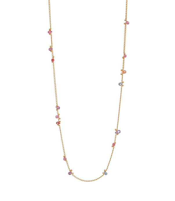 Spinel Briolette Chain Necklace