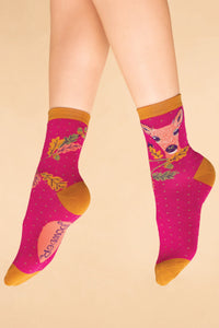 Enchanted Evening Doe Women's Ankle Socks