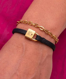 Women's Billy Black Gold Bracelet