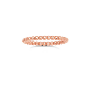 Laughing Sparrow Bead Ring Rose Gold 215 212