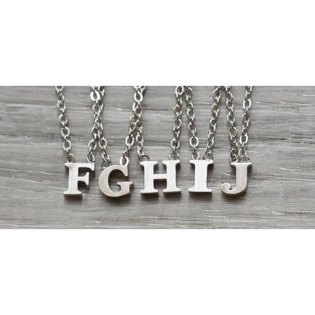 Floating 2025 letter necklace