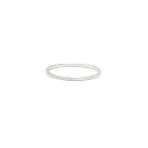 Laughing Sparrow Hammered Simple Stacker Ring Sterling Silver 203-01