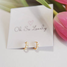 Aria Opal Huggie Hoop Earrings