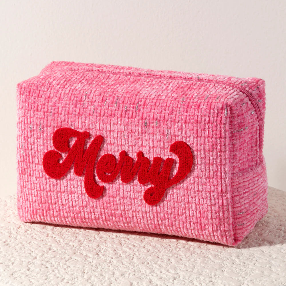 Merry Zip Pouch Pink