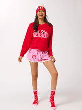 Tis The Season Lounge Sweatshirt Red