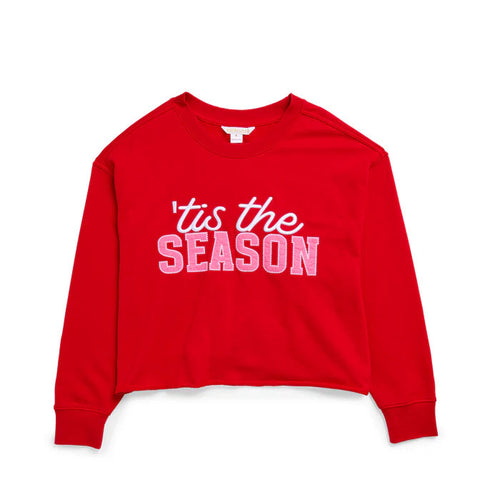 Tis The Season Lounge Sweatshirt Red