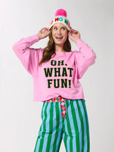 Oh What Fun Lounge Sweatshirt Candy Pink