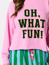 Oh What Fun Lounge Sweatshirt Candy Pink