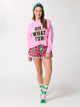Oh What Fun Lounge Sweatshirt Candy Pink