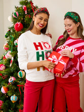 Ho Ho Ho Bows Classic Sweatshirt Ivory