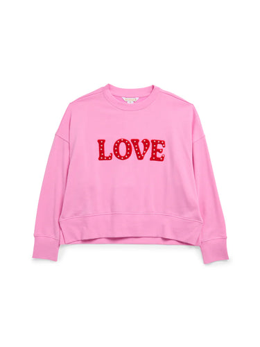 Love Relaxed Sweatshirt Candy Pink