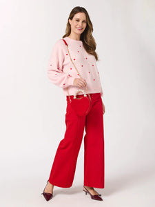 Hearts Sweater Blush
