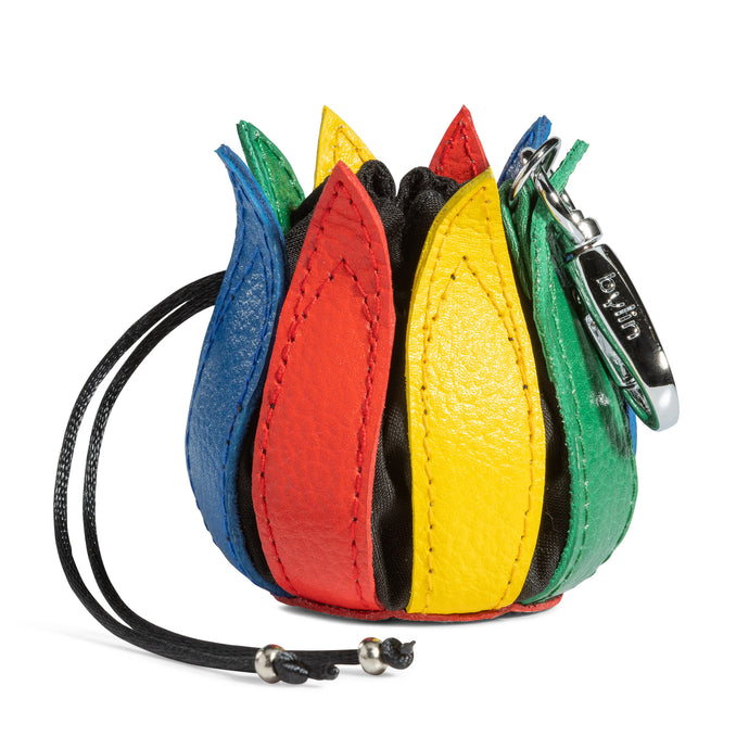 My Little Tulip Coin Purse in Structure Multi Jamaica with Black Canvas