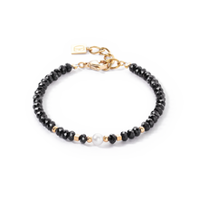 Mystic Pearl Gold Black Bracelet