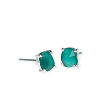 Kelly Cat's Eye Studs