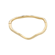 True Recycled Wavy Crystal Bangle