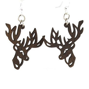 Reindeer Wood Earrings