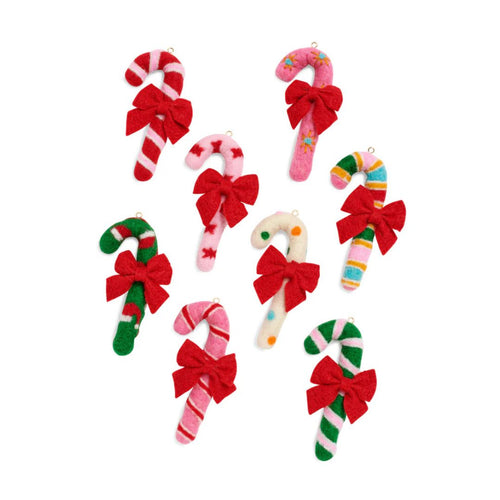 Candy Cane Ornaments Multi