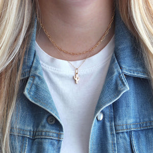 Cactus Charm Necklace