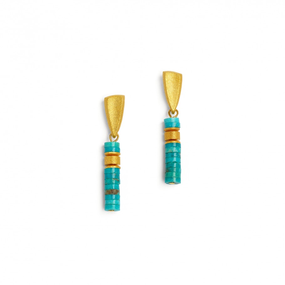 Waleska Blue Turquoise Earrings