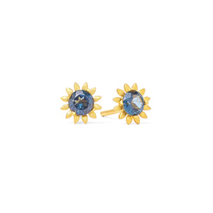Soleila London Blue Topaz Studs
