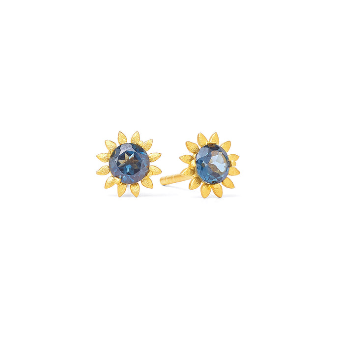 Soleila London Blue Topaz Studs
