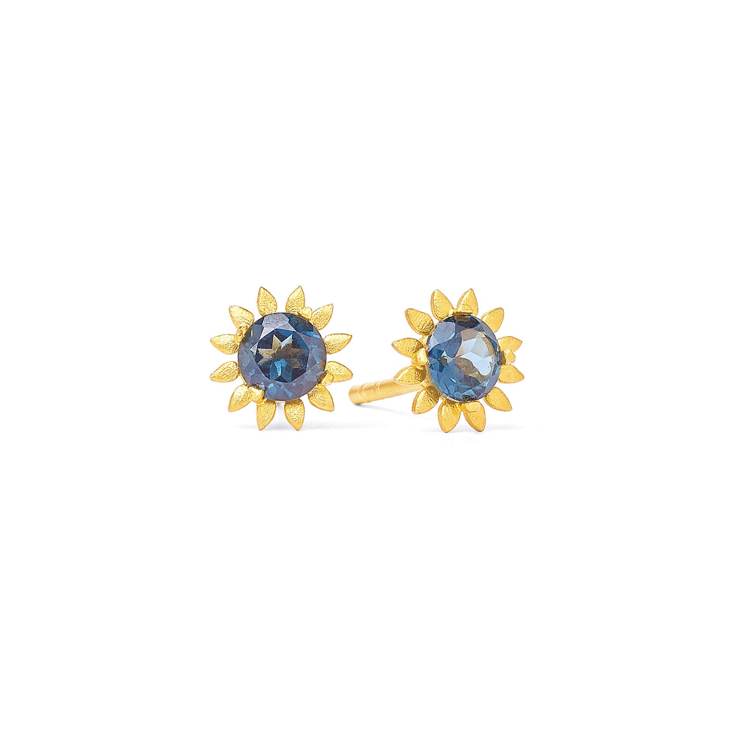 Soleila London Blue Topaz Studs