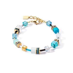 Iconic Turquoise GeoCUBE Gold Bracelet