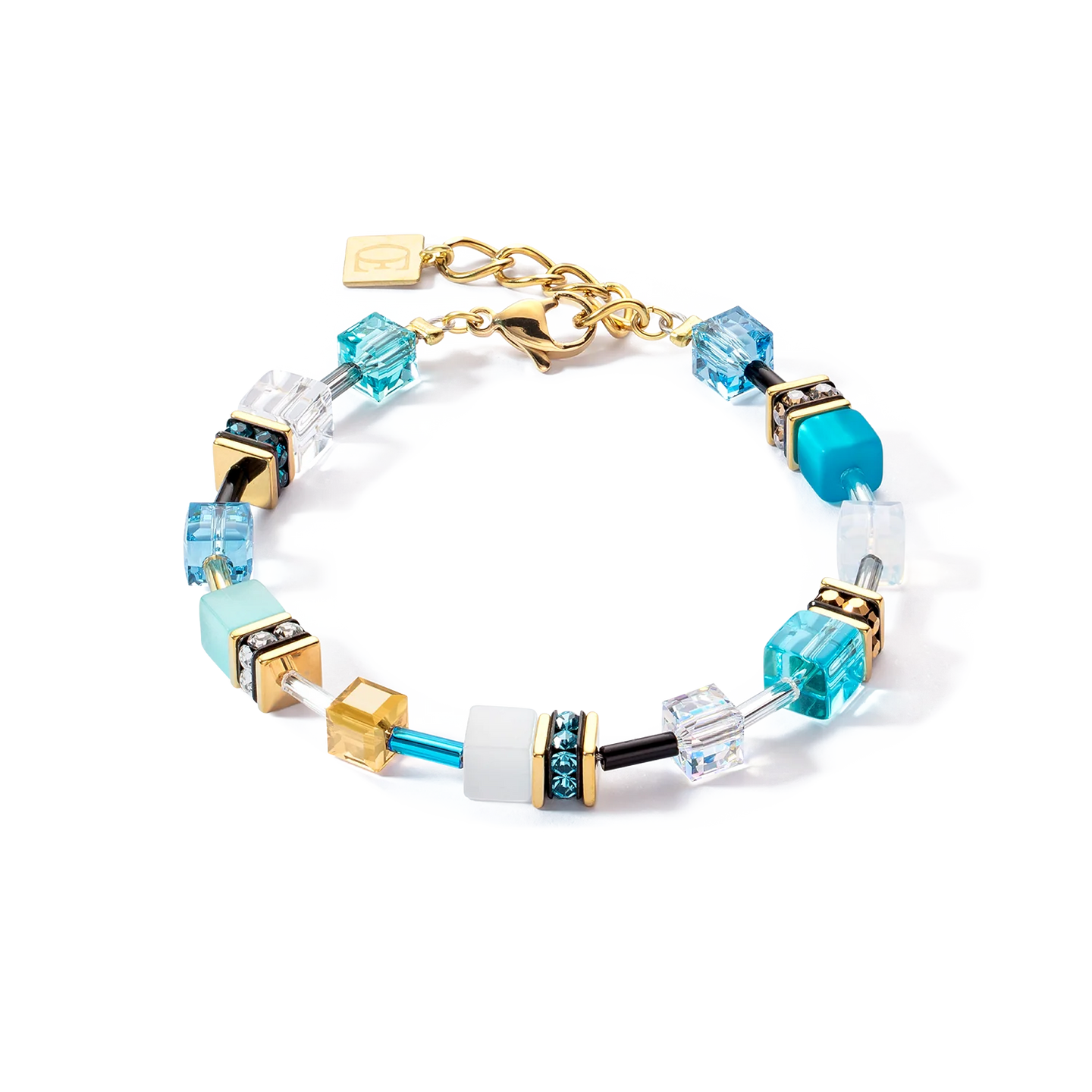 Iconic Turquoise GeoCUBE Gold Bracelet