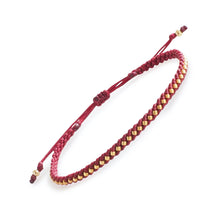 Rows Thin Macrame Beaded Bracelet