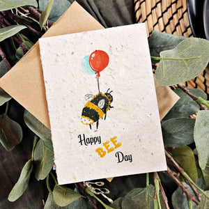 Happy Bee Day Birthday Card