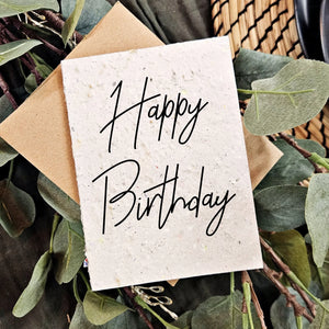 Classic Happy Birthday Card