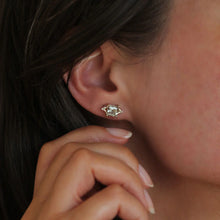 Diana Green Amethyst Studs