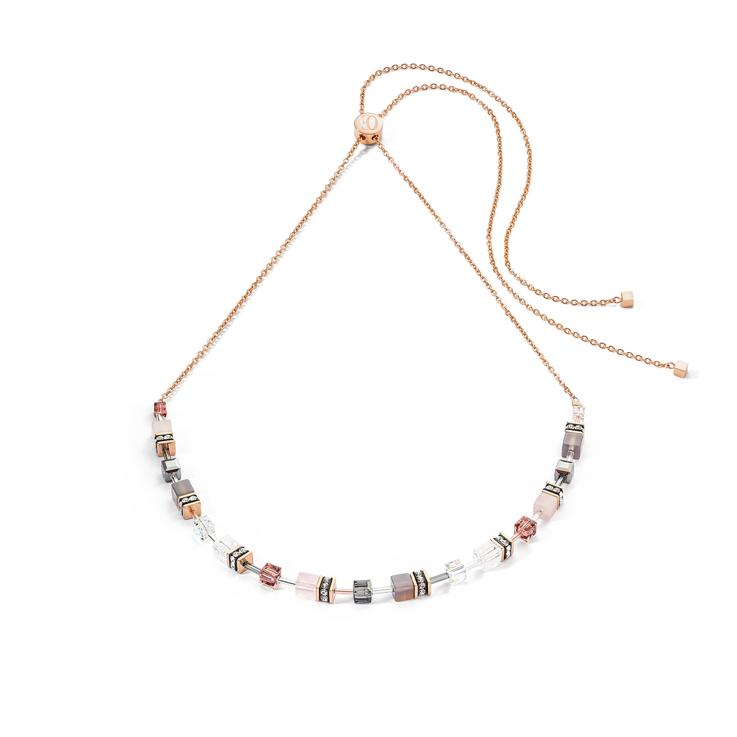 GeoCUBE Iconic Nature Chain Rose Necklace
