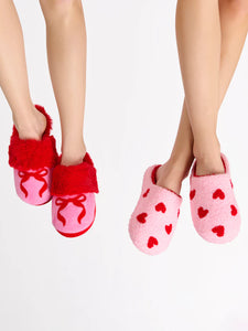 Heart Slippers Blush