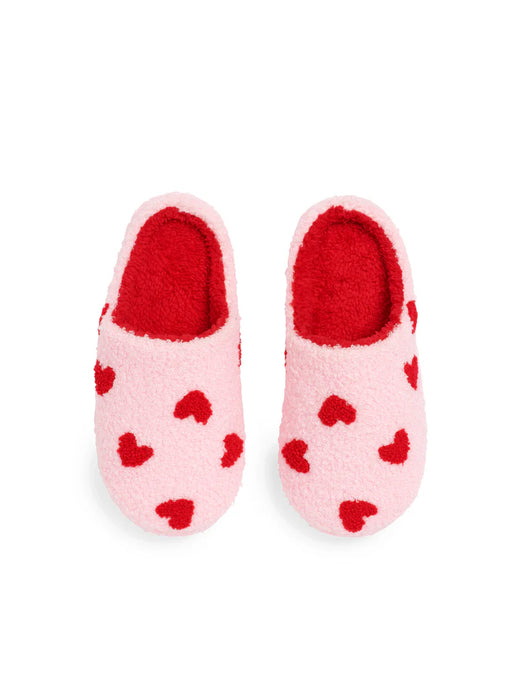 Heart Slippers Blush