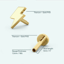 Bolt Flat Back Earring