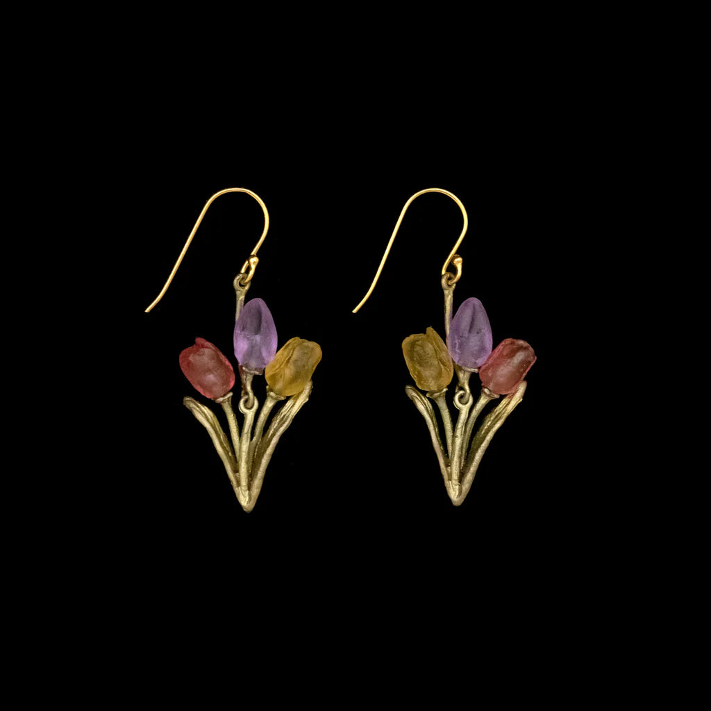 Tulip Bouquet Wire Earrings