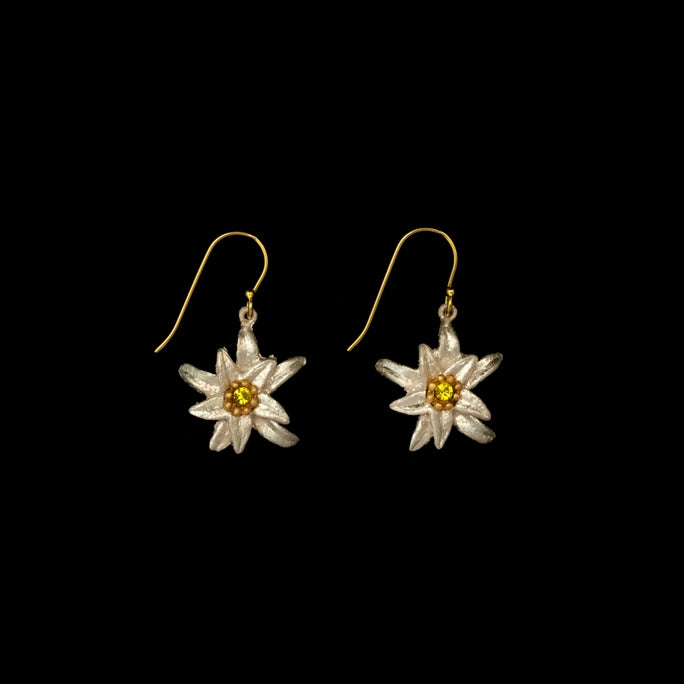 Edelweiss Blossom Dangle Earrings