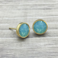 Luxe Swarovski Pacific Opal Studs