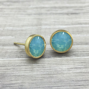 Luxe Swarovski Pacific Opal Studs