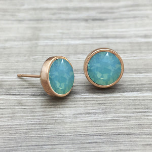Luxe Swarovski Pacific Opal Studs