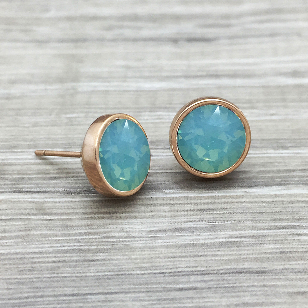 Luxe Swarovski Pacific Opal Studs
