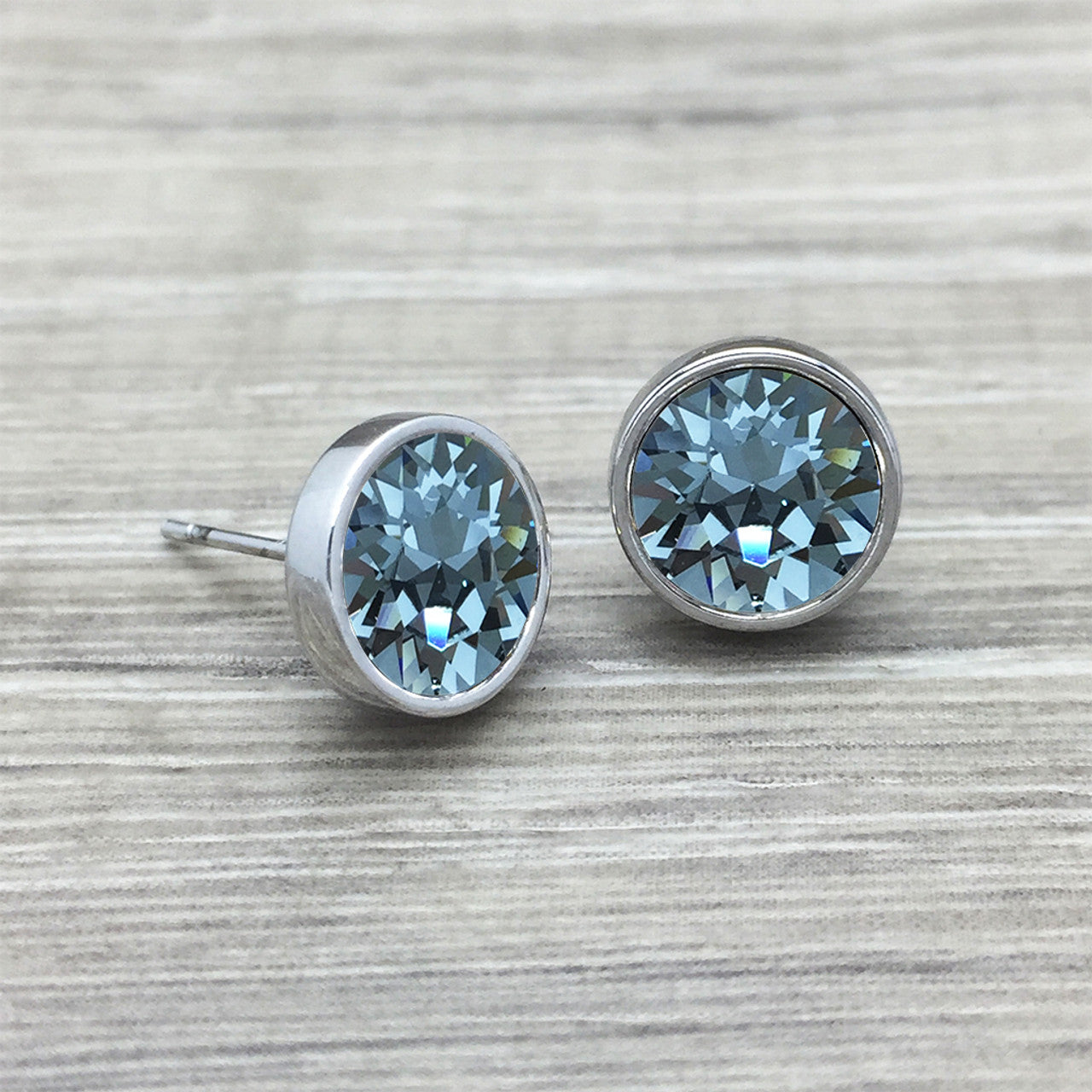 Luxe Swarovski Indian Sapphire Studs