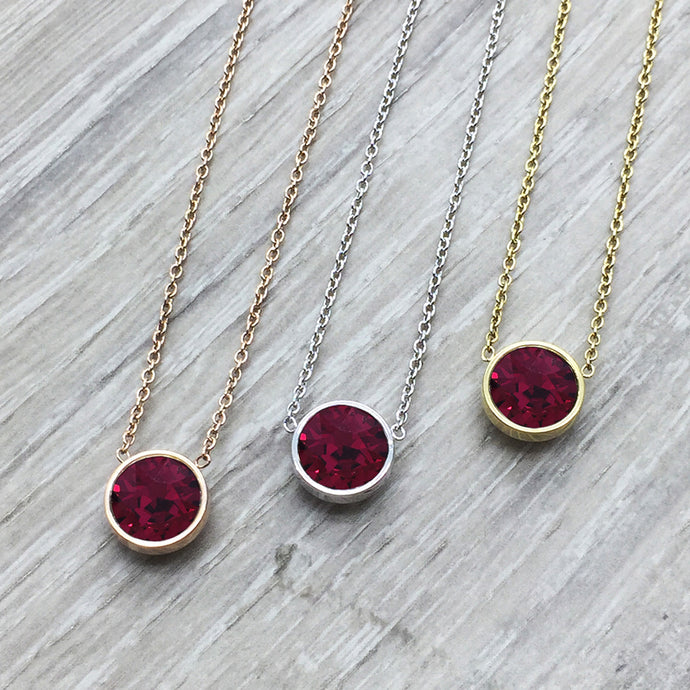 Swarovski Ruby Necklace