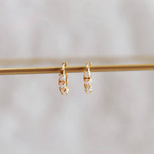 Aria Opal Huggie Hoop Earrings
